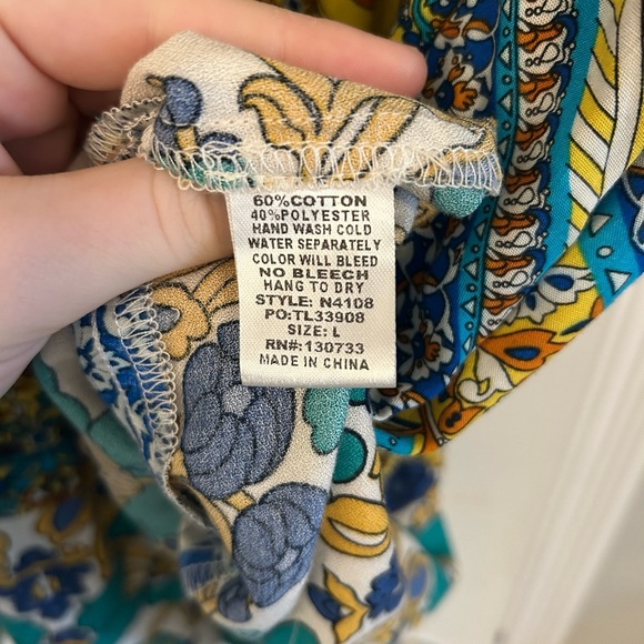 Umgee L Bohemian Printed Tunic Dress - Picture 5 of 7